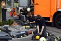 Dachstuhlbrand Koeln Poll Geislarerstr P325